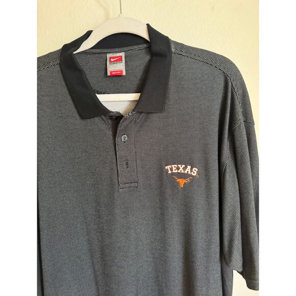 Vintage Nike University of Texas Longhorns Men's Polo Shirt Size XL Gray - Picture 1 of 7